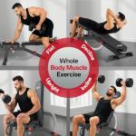 JOROTO 1500LB Adjustable Weight Bench, Heavy Duty Bench, Workout Bench Press for Home Gym Strength Training, Incline Flat Decline Sit Up Bench with Removable Foot Catch for Full Body Exercise