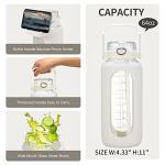 chunmo 64oz Glass Water Bolttles with Straw Half Gallon Large Motivational Water Bottle with Time Marker Sports Water Bottles with Silicone Sleeve and Handle Lid Water Jug for Gym Workout