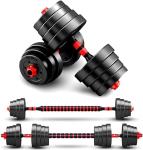 BCBIG Adjustable-Dumbbells-Sets,Free Weights-60lb(30lb*2) Dumbbells Set of 2 Convertible To Barbell A Pair of Lightweight for Home Gym,Women,Men