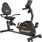 Goimu Recumbent Exercise Bike, Stationary Bikes for Home Magnetic Recumbent Bike with Adjust Seat for Adults Seniors, 300LB Capacity & 8-level Resistance, LCD Monitor & Heart Rate Handle (XB02-Orange)