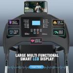 Treadmill with Incline, FUNMILY 3.5HP Heavy Duty Folding Treadmill for Home, 350 lb Capacity Walking Running Machine with Smart Fitness Tracking, 12 Preset Programs, LCD Display, 2 Control Methods