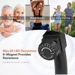 Goimu Recumbent Exercise Bike, Stationary Bikes for Home Magnetic Recumbent Bike with Adjust Seat for Adults Seniors, 300LB Capacity & 8-level Resistance, LCD Monitor & Heart Rate Handle (XB02-Orange)