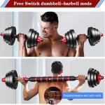 BCBIG Adjustable-Dumbbells-Sets,Free Weights-60lb(30lb*2) Dumbbells Set of 2 Convertible To Barbell A Pair of Lightweight for Home Gym,Women,Men