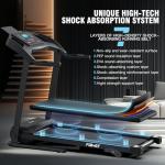 Treadmill with Incline, FUNMILY 3.5HP Heavy Duty Folding Treadmill for Home, 350 lb Capacity Walking Running Machine with Smart Fitness Tracking, 12 Preset Programs, LCD Display, 2 Control Methods