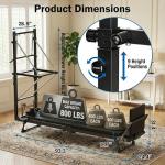 BIOCOR MAX3.0 Foldable 93" Pilates Reformer with Tower, Pilates Machine with Attachable Tower, Pilates Ring & Yoga Bands, Jumpboard, Dual Resistance Springs, Reformers for Home Workout, up to 800 lbs