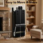 BIOCOR MAX3.0 Foldable 93" Pilates Reformer with Tower, Pilates Machine with Attachable Tower, Pilates Ring & Yoga Bands, Jumpboard, Dual Resistance Springs, Reformers for Home Workout, up to 800 lbs