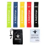 BodyForge Resistance Bands for Working Out for Women Men for Exercise Bands Resistance Bands for Legs Bands for Working Out Hip Thigh Glute Bands with Instruction Guide and Carry Bag, Set of 5