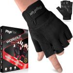 PhysFlex Workout Gloves for Men & Women - Weight Lifting & Gym Gloves with Enhanced Grip, Wrist Support & Palm Protection - Fitness, Training, Crossfit, Cycling & Exercise