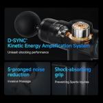 Aptin Portable Deep Tissue Muscle Massage Gun – 99-Speed Handheld Percussion Massager with LCD Display, Quiet Motor, 6 Heads & Carrying Case – Rechargeable Body Relaxation Tool for Active Lifestyles