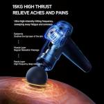 Aptin Portable Deep Tissue Muscle Massage Gun – 99-Speed Handheld Percussion Massager with LCD Display, Quiet Motor, 6 Heads & Carrying Case – Rechargeable Body Relaxation Tool for Active Lifestyles