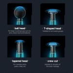 Aptin Portable Deep Tissue Muscle Massage Gun – 99-Speed Handheld Percussion Massager with LCD Display, Quiet Motor, 6 Heads & Carrying Case – Rechargeable Body Relaxation Tool for Active Lifestyles