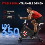 Exercise Bike, Wenoker Magnetic Resistance Stationary Bike for Home App Sync Indoor Bike with 350lbs Weight Capacity, Tablet Holder and Fitness Courses for Weight Loss