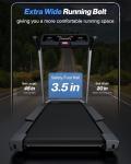WELLFIT Home Treadmill, 2 Level Incline Heavyduty Treadmill with Pulse Sensor, 4.0 HP, 10 MPH, 450 lbs Capacity, 20'' x 45'' Running Area Treadmills with Bluetooth Player & LED Display