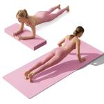 Foldable Yoga Mat Non Slip, Pilates Fitness Mats - 72" x 24" x 0.16" Extra Width ＆ Thick, Anti-Tear Exercise Mat with Carrying Strap and Bag, Workout Mats for Stretching,Yoga Studio,Gym or Home Workouts