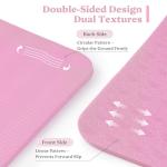 Foldable Yoga Mat Non Slip, Pilates Fitness Mats - 72" x 24" x 0.16" Extra Width ＆ Thick, Anti-Tear Exercise Mat with Carrying Strap and Bag, Workout Mats for Stretching,Yoga Studio,Gym or Home Workouts