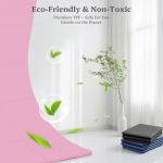 Foldable Yoga Mat Non Slip, Pilates Fitness Mats - 72" x 24" x 0.16" Extra Width ＆ Thick, Anti-Tear Exercise Mat with Carrying Strap and Bag, Workout Mats for Stretching,Yoga Studio,Gym or Home Workouts