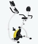 CUDOEEAI Ergonomic Recumbent Exercise Bike, Foldable Space-Saving, Quiet Magnetic Resistance, LCD Monitor & Tablet Holder for Indoor Cardio