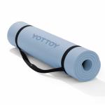 YOTTOY Yoga Mat，Extra Thick Yoga Mat (1/2inch),Professional TPE Exercise Mat,Non-Slip Workout Mat for Yoga, Pilates, Fitness, Barefoot Workouts, Home Gym Studio with Strap