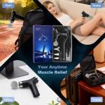 patpaw 2-in-1 Back Massage Gun for Hard-to-Reach Areas, Detachable Deep Tissue Muscle Massager with Extension Handle for Mid Back, Shoulders & Lower Back, 12-Speed Percussion Handheld Massager