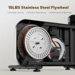 MERACH Elliptical Exercise Machine, Hyper-Quiet Magnetic Drive Elliptical Machine with 16 Resistance Levels, 330LBS Loading Capacity, Compact Elliptical Training Machines with MERACH App