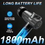 LEERCON Massage Gun with Heat Deep Tissue Back Massager Gun for Pain Relief, Percussion Massage Gun - Birthday Gifts for Men Women Dad Mom him