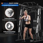 SunHome Smith Machine & Power Cage for Home Gym