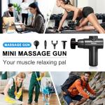 LEERCON Massage Gun with Heat Deep Tissue Back Massager Gun for Pain Relief, Percussion Massage Gun - Birthday Gifts for Men Women Dad Mom him