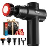 LEERCON Massage Gun with Heat Deep Tissue Back Massager Gun for Pain Relief, Percussion Massage Gun - Birthday Gifts for Men Women Dad Mom him