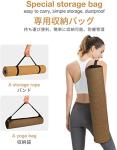 Yoga Mat Non Slip, Eco Friendly Fitness Exercise Mat with Carrying Strap,Pro Yoga Mats for Women,Workout Mats for Home, Pilates and Floor Exercises (Champagne Gold/Brown, Thickness-6mm)