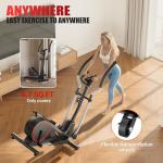 GOIMU Elliptical Machine, Elliptical Exercise Machine for Home with Hyper-Quiet Magnetic Driving System, Elliptical Trainer with 15.5IN Stride, 350LBS Loading Capacity