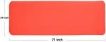 Fitvids All Purpose 1/2-Inch Extra Thick High Density Anti-Tear Exercise Yoga Mat and Knee Pad with Carrying Strap, Red