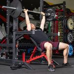 REP AB-3100 Adjustable Bench | Red Weight Bench for Home Gym | Foldable FID Design | Flat Incline Decline Strength Training Equipment | Compact Workout Chair