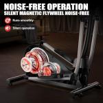 GOIMU Elliptical Machine, Elliptical Exercise Machine for Home with Hyper-Quiet Magnetic Driving System, Elliptical Trainer with 15.5IN Stride, 350LBS Loading Capacity