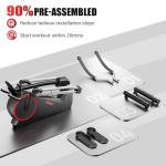 GOIMU Elliptical Machine, Elliptical Exercise Machine for Home with Hyper-Quiet Magnetic Driving System, Elliptical Trainer with 15.5IN Stride, 350LBS Loading Capacity