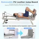 HOWHAI Reformer Pilates Machine, Foldable Pilates Reformer with Jump Board, Pilates Equipment for Home Gym Studio Use with 153 lbs Adjustable Resistance (400lbs Capacity)