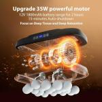 20 Head Massage Gun,More Powerful than 16 Head Massager,Deep Tissue Massager Gun with 3 Modes & 30 Levels, Muscle Massager for Pain Relief,Back Massager,Handheld Massager for Back,Neck,Shoulder