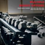 BalanceFrom Hex Dumbbells Set of 2, 30LB Black Coated Dumbbells Pair, Anti-Slip Weights for Home Gym Strength Training Fitness Men Women