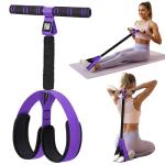 KRNIUC Pedal Resistance Band with Handle | Upgraded 55LBS Exercise Resistance Bands for Core, Abs, Legs, Glutes, Arms, Strength, Physical Therapy, Pilates, Sit Up Workout Equipment for Women Home Gym