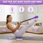 KRNIUC Pedal Resistance Band with Handle | Upgraded 55LBS Exercise Resistance Bands for Core, Abs, Legs, Glutes, Arms, Strength, Physical Therapy, Pilates, Sit Up Workout Equipment for Women Home Gym