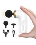 HEYCHY A1 Super Mini Massage Gun, Percussion Deep Tissues Muscle Massager, Compact Sports Travel Massage Gun, Portable Handheld Massager for Office Gifts for Him/Her, Home, Athletes(White)
