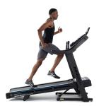 Horizon Fitness 7.0AT Treadmill, Black, Heavy Duty, LCD Display, Built-in Speakers, Heart Rate Monitor, USB Charging Port, Wheeled