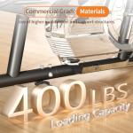 JEEKEE Recumbent Exercise Bike for Seniors,Whisper-Quiet Stationary Bikes for Home, 400LB Weight Capacity & 16 Levels Magnetic Resistance, Heart Rate Handle,2311DX