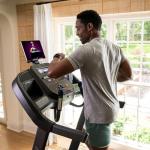 Horizon Fitness 7.0AT Treadmill, Black, Heavy Duty, LCD Display, Built-in Speakers, Heart Rate Monitor, USB Charging Port, Wheeled