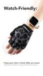 Fitgriff® Workout Gloves (Padded) for Men & Women - Fingerless Gym Gloves for Weight Lifting, Training - Full Palm Protection (Leopard, Size 7)