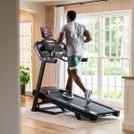 Horizon Fitness 7.0AT Treadmill, Black, Heavy Duty, LCD Display, Built-in Speakers, Heart Rate Monitor, USB Charging Port, Wheeled