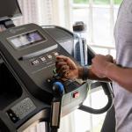 Horizon Fitness 7.0AT Treadmill, Black, Heavy Duty, LCD Display, Built-in Speakers, Heart Rate Monitor, USB Charging Port, Wheeled