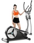 ECHANFIT Elliptical Exercise Machine with 16 Resistance Levels, Hyper-Quiet Magnetic Elliptical Machine for Home with 15.5" Stride, 350LBS Loading Capacity, Backlit LCD Monitor, App Bluetooth