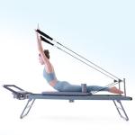 ARKANTOS Pilates Reformer Foldable, Pilates Machine, Pilates Equipment for Gym Workout and Home Use, Suitable for Intermediate and Beginners Users (Grey)