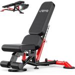 LFEYYD Adjustable Weight Bench for Home Gym, Strength Training Adjustable Workout Benches for Full Body, 1800Lbs Capacity Bench Press for 7 Back & 3 Seat Positions, Flat/Incline/Decline Bench