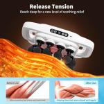 Shineforu 20-Head Massage Gun, 30 Intensity Levels 3 Modes, Deep Tissue Massager with 50KG Force & Noise-Free Motor for Neck Back Legs Shoulders, Portable for Full Body Muscle Recovery